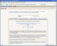 Das Glossar