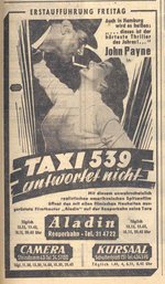 Aladin-Eröffnungsanzeige 1954
