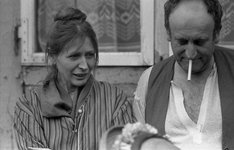 Helga Feddersen während der Dreharbeiten zu "Der Lord von Barmbeck" 1973