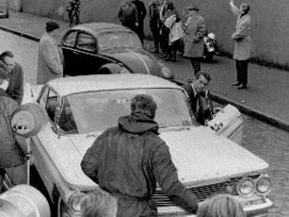 Außenaufnahmen zu "Schüsse aus dem Geigenkasten" am 11.2.1965