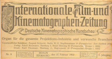 Die Internationale Film- und Kinomatographen-Zeitung vom 23.Februar 1912