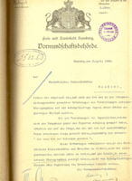 Mitteilung der Vormundschaftsbehörde vom 3.April 1908