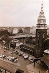 1964, Bali, Ansicht  Bahnhofsturm mit Uhr
