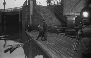 Dreharbeiten zu „Die Toten Augen von London“ in der Speicherstadt