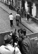 Dreharbeiten zu dem Film "Polizeirevier Davidswache" (1967)