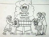 Ausschnitt der Waschmittelwerbung "Unglücksszenen mit famosem Ausgang"